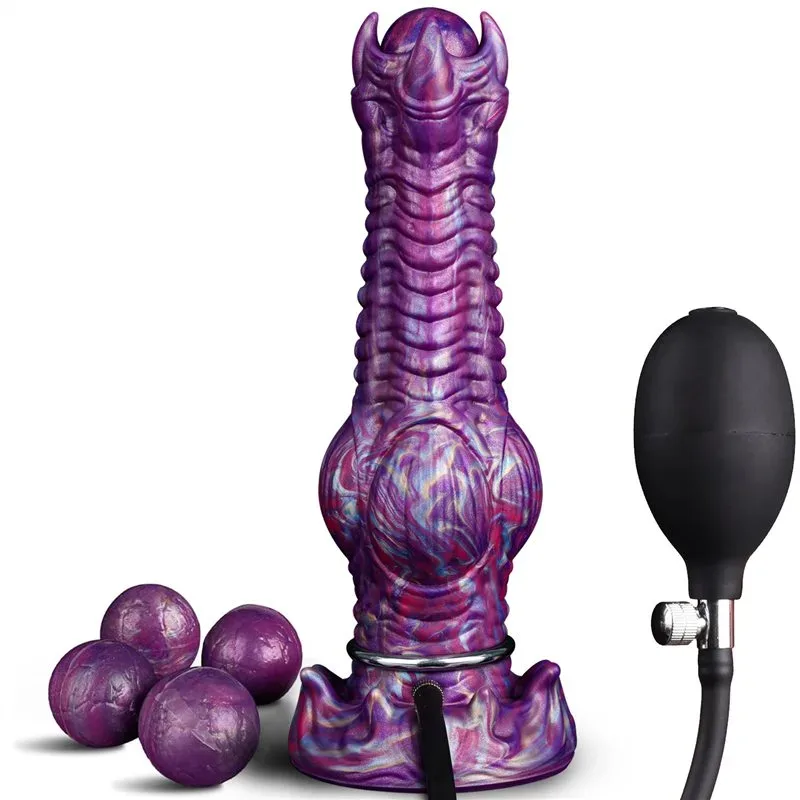 9.8 Inch Monster Egg-Laying Dildo Knot Fantasy Ovipositor Sex Toy - Image 1