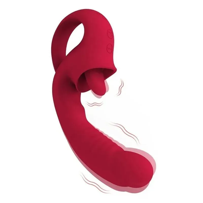 03 Rechargeable 2 In 1 Clit Licking G-Spot Vibrator - Image 1